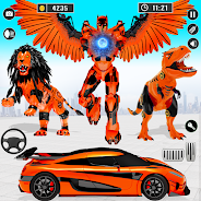 Jogue Jogo de Carro Robô Pombo para PC