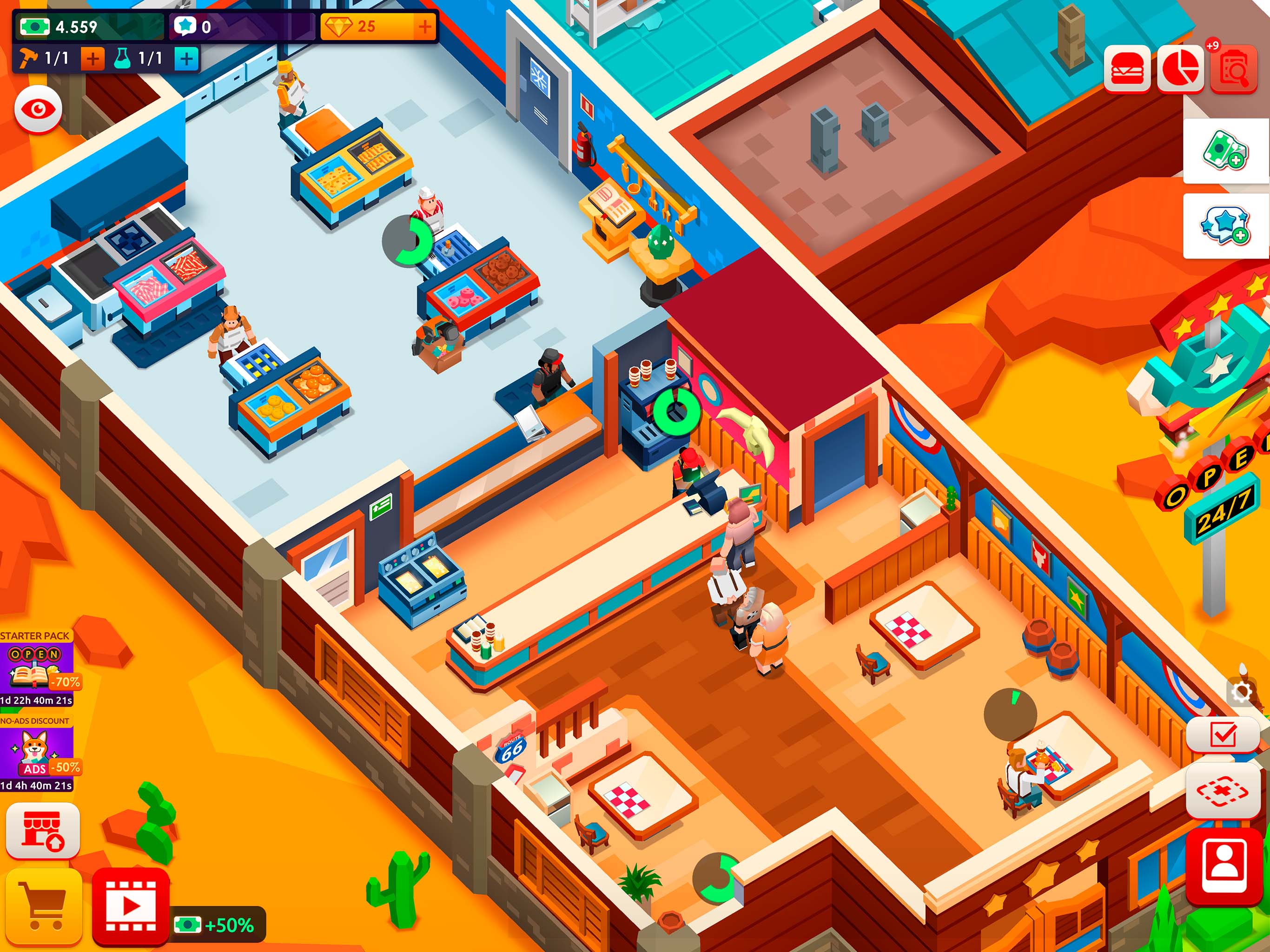 Скачайте и играйте в Idle Burger Empire Tycoon—Game на ПК или Mac с  (Эмулятор)