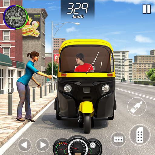 Auto Game: Rickshaw Driving 3D