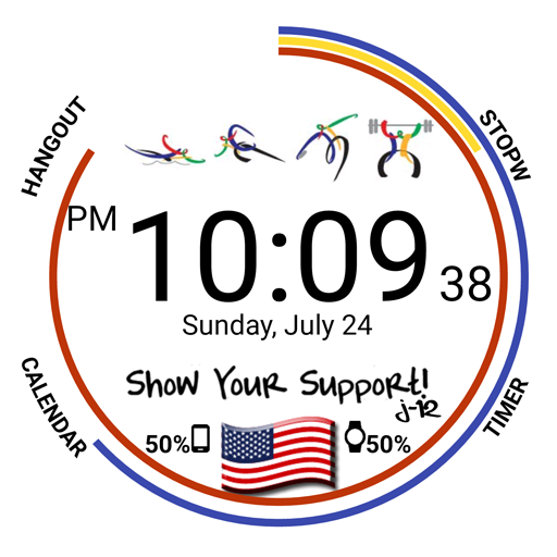 Country Support Watch Face