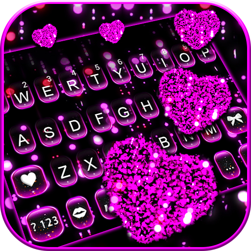 Sparkling Hearts 3D Theme