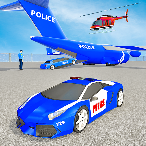 Police Airplane Car Transport: Truck Transporter