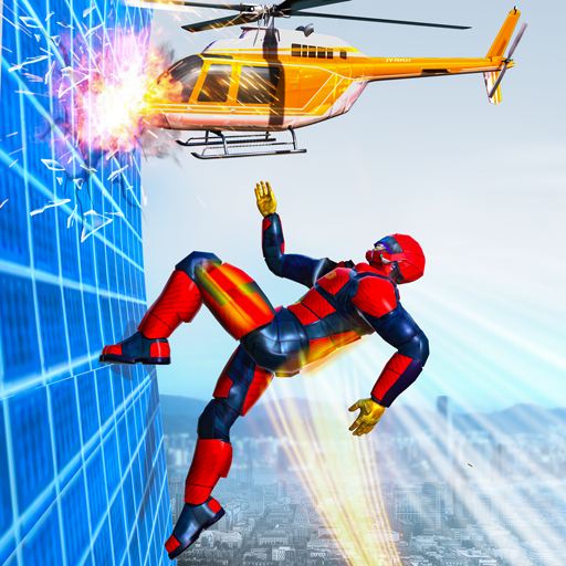Flying Robot Rope Speed Hero - Rescue Mission