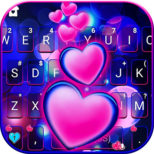 Pink Glow Hearts Theme