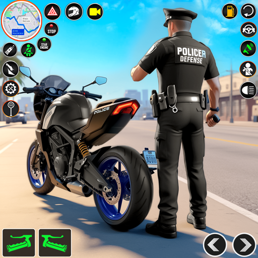 Police Moto Bike Chase Crime