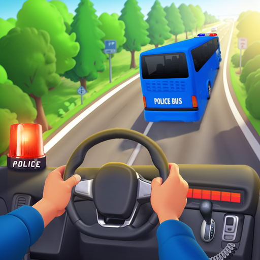 Police Bus Driving Bus Game