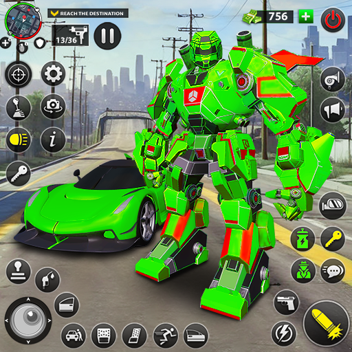 Incredible Robot Game Car Game