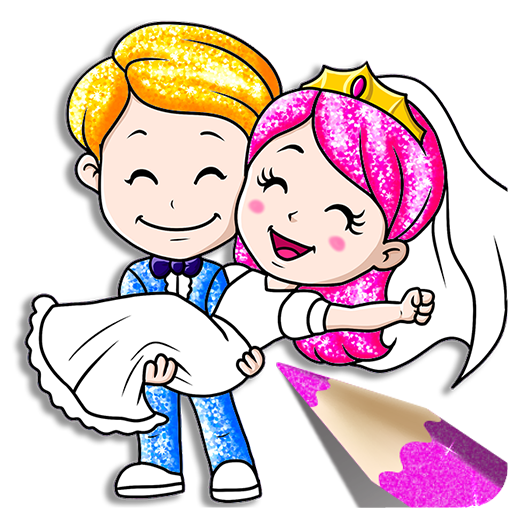 Bride and Groom Coloring book
