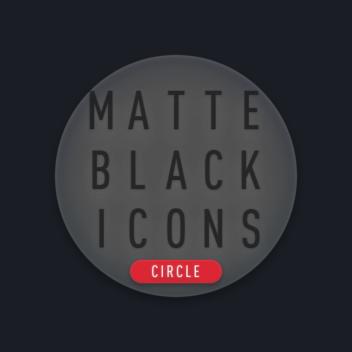 Matte Black CIRCLE Icons