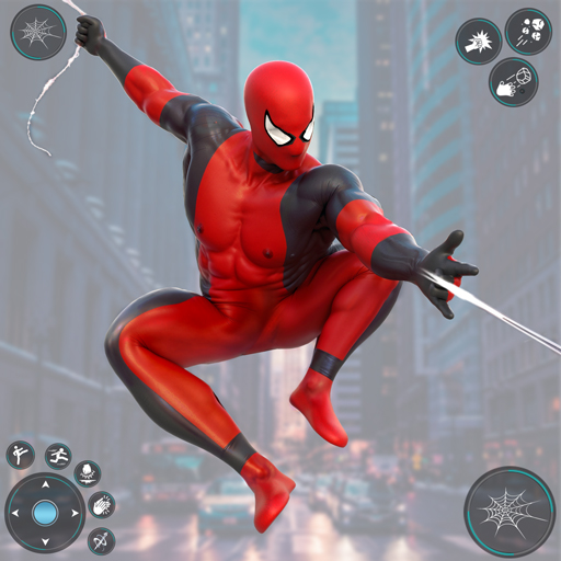 Spider Fighting City Battle