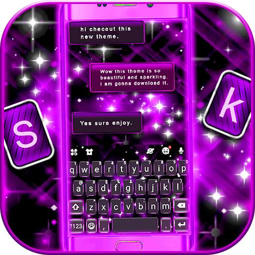 Neon Purple Bright Theme