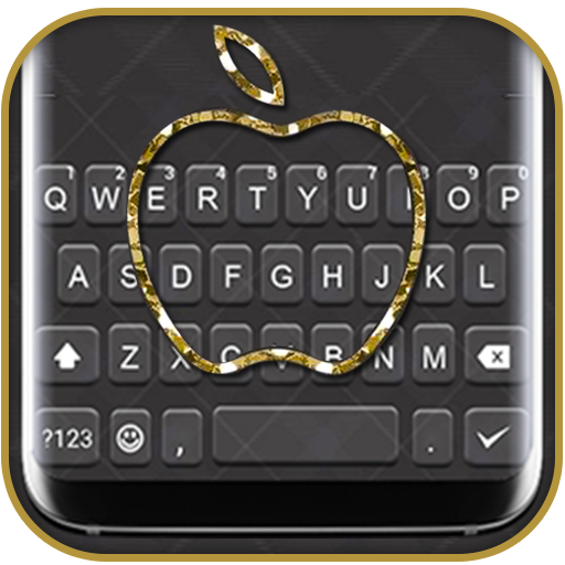 Golden Black Keyboard Theme