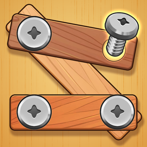 Wood Nuts & Bolts Puzzle Game