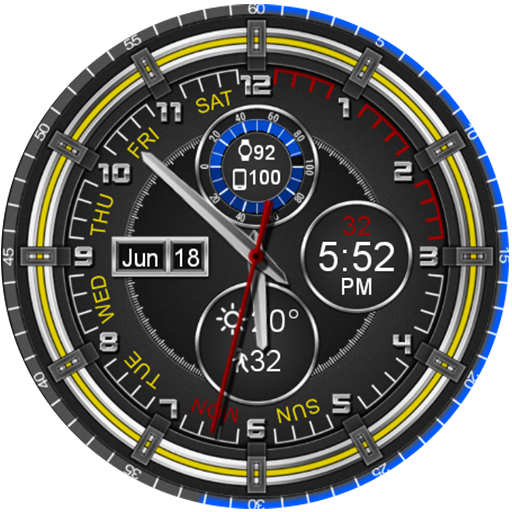 Chrono Flat HD Watch Face