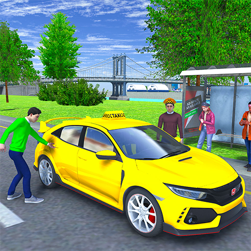 US taxi car driving game