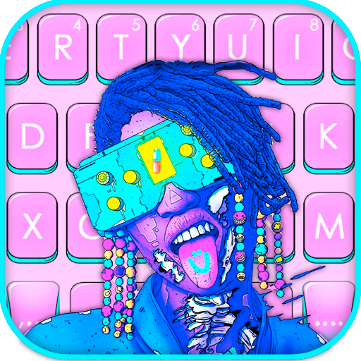 Bright Cyberpunk Keyboard Them