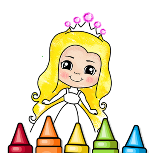 Princess Coloring Book Glitter