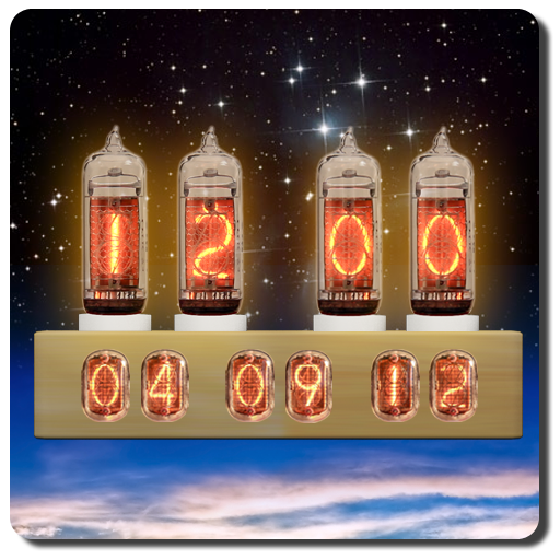 Nixie Tube Clock Widget