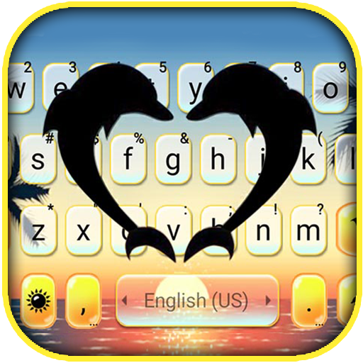 Dolphin Love Keyboard Theme