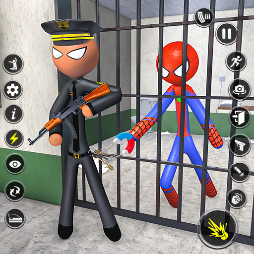 Spider Stick Hero Prison Break