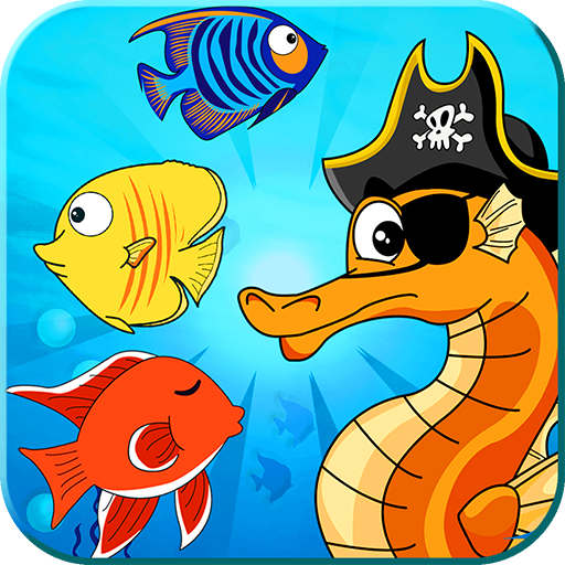 Pirate Seahorse match 3 - find the treasure