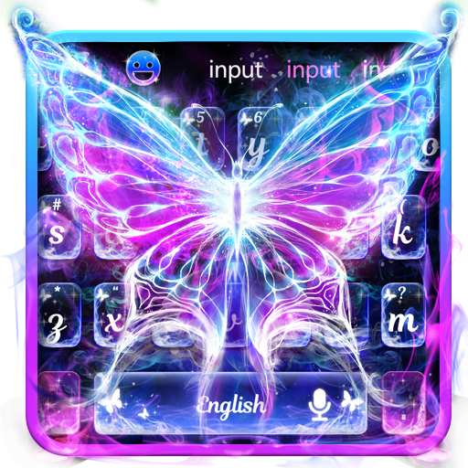 Smoke Butterfly Keyboard Theme