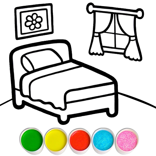 Bedroom Coloring For Kids