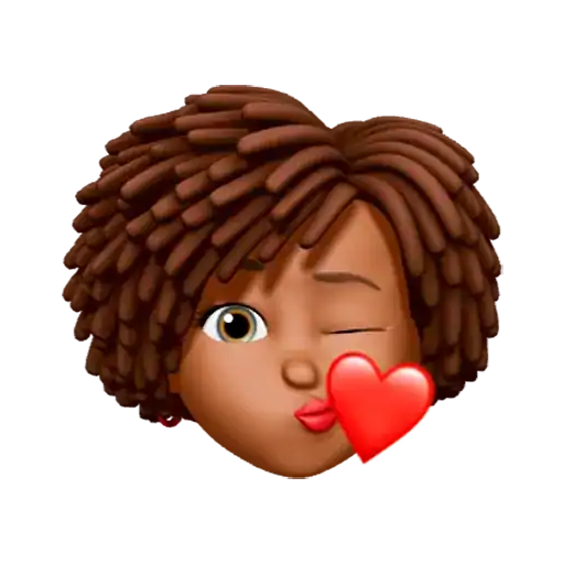 Black People Memoji Stickers f