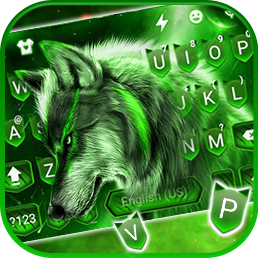 Wild Night Wolf Keyboard Theme