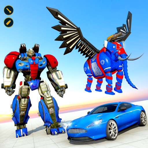 Flying Elephant Robot Car Transform: Robot War
