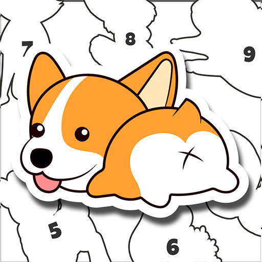 Sticker World: Color By Number