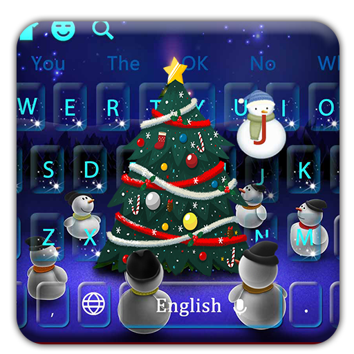 Little Snowmen with Christmas Tree Keyboard