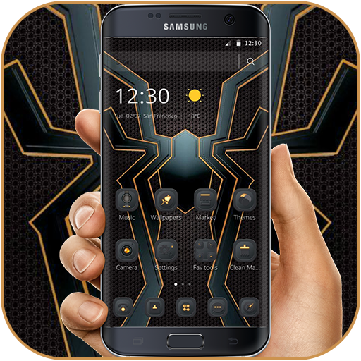 Special Gold Black Spider Theme