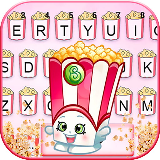 Cute Popcorn Keyboard Theme