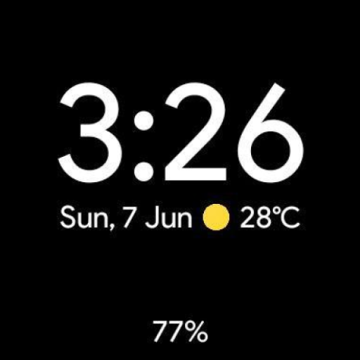 Pixel Watch face - Minimal pixel style watch face