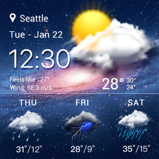 live weather widget accurate