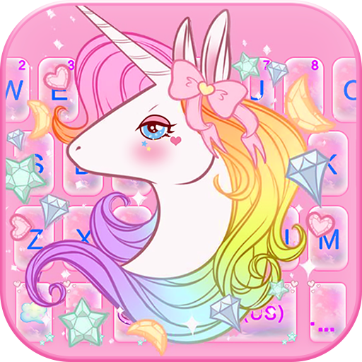 Pinky Unicorn Dreamy Keyboard 