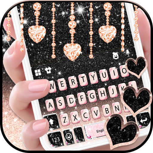 Black Pink Glitter Theme