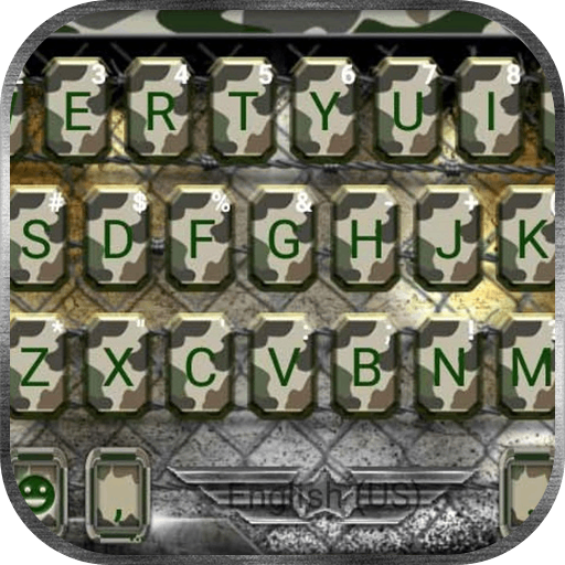 Cool Army Camo Keyboard Theme