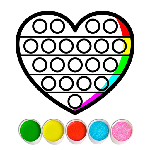 Glitter Pop It Coloring Game