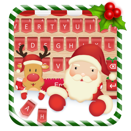 Red White Christmas Keyboard