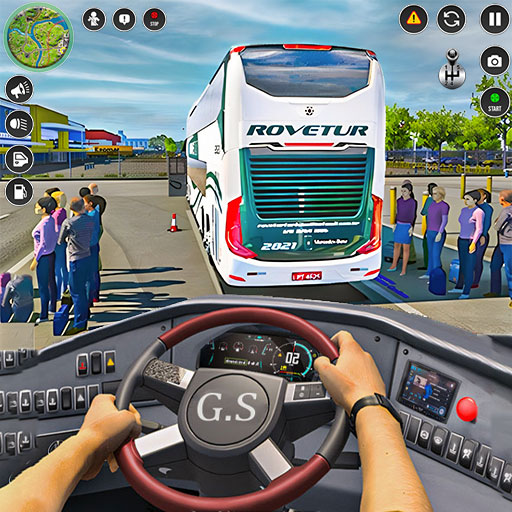 City Coach Bus Game 3D