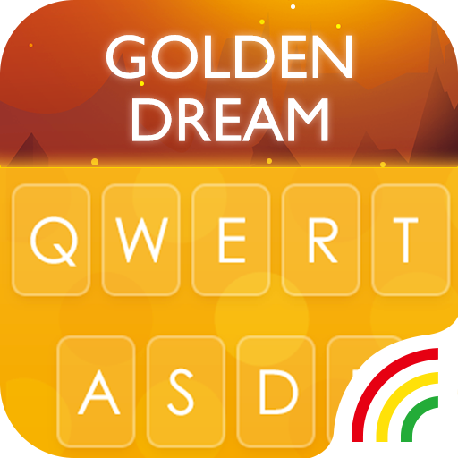 Gold RainbowKeyboard Theme