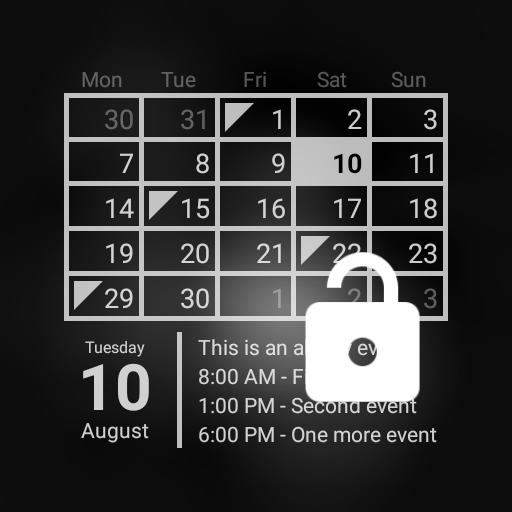 Calendar Widget (key)