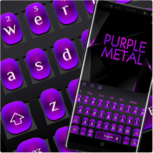 Purple Metal Keyboard