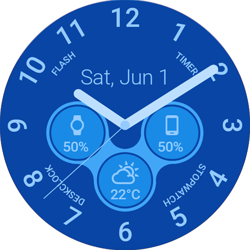 Material Analogic Watch Face