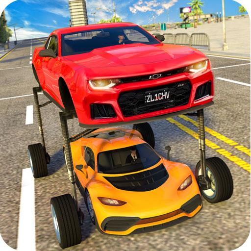 Elevated Car Driving Car Games