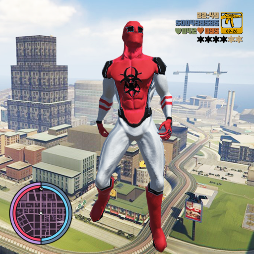 Grand Super Hero Spider Flying City Rescue Mission