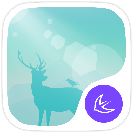 Deer in the forest theme