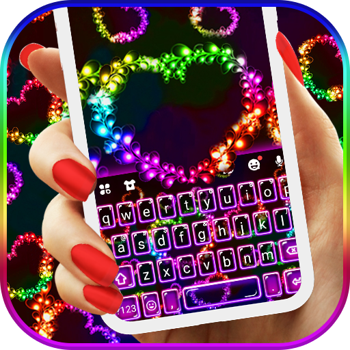 Colorful Hearts Keyboard Theme